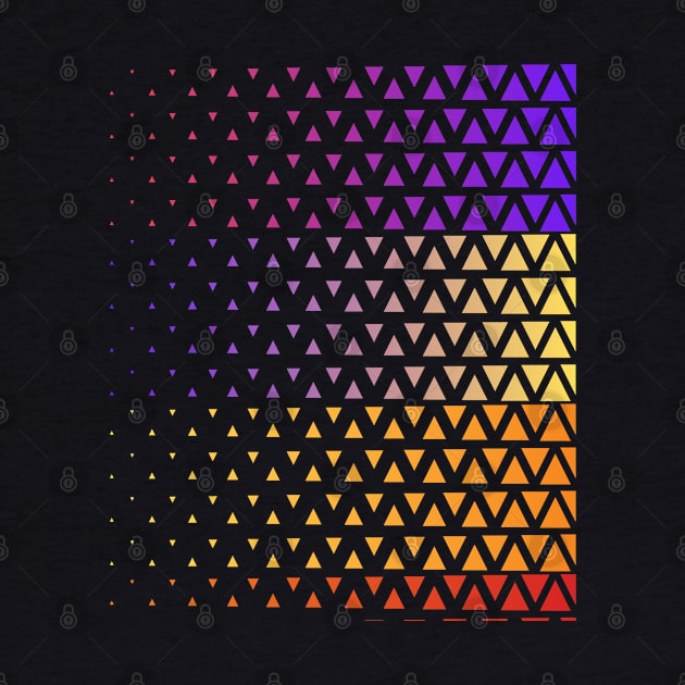 Rainbow gradient triangle pattern by Creatyle